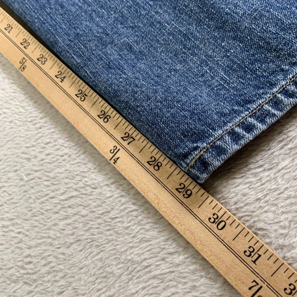 Vintage Levis 505 Jeans Mens 44x29 Blue Regular Fit Straight Denim Medium Wash - Picture 9 of 13